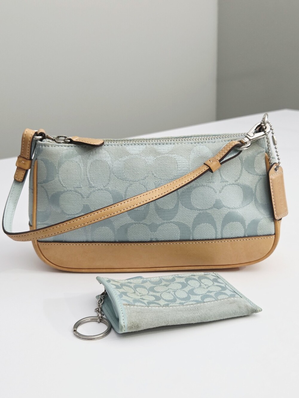 VINTAGE Y2K COACH DEMI BAG #6094 + CARD HOLDER / COIN PURSE